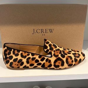 JCrew Calf Hair Loafers in Rich Mahogany size 9.5